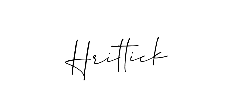 Make a beautiful signature design for name Hrittick. With this signature (Allison_Script) style, you can create a handwritten signature for free. Hrittick signature style 2 images and pictures png