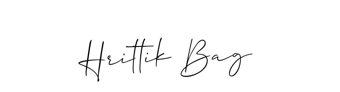 How to make Hrittik Bag signature? Allison_Script is a professional autograph style. Create handwritten signature for Hrittik Bag name. Hrittik Bag signature style 2 images and pictures png