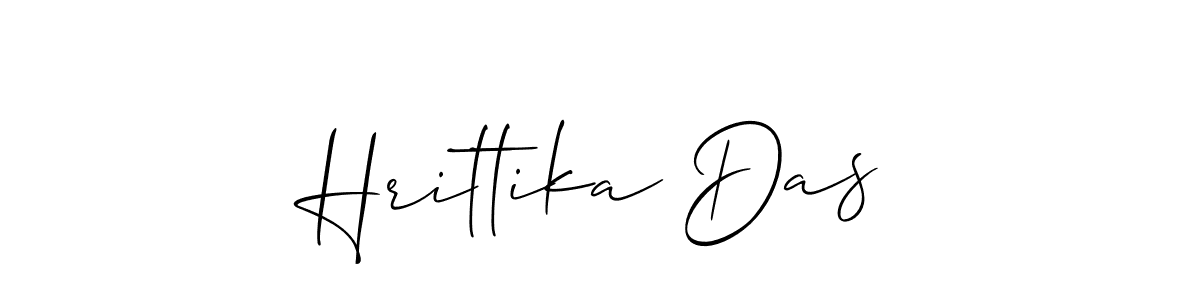 Allison_Script is a professional signature style that is perfect for those who want to add a touch of class to their signature. It is also a great choice for those who want to make their signature more unique. Get Hrittika Das name to fancy signature for free. Hrittika Das signature style 2 images and pictures png