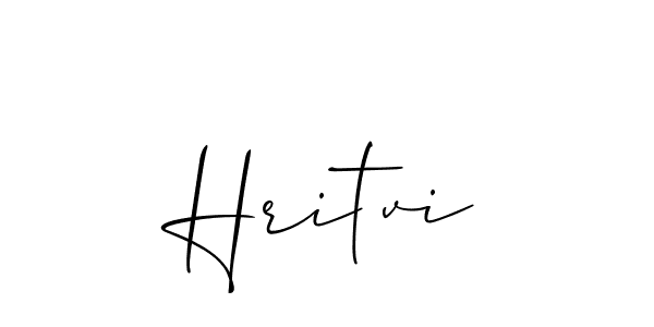 Also we have Hritvi name is the best signature style. Create professional handwritten signature collection using Allison_Script autograph style. Hritvi signature style 2 images and pictures png