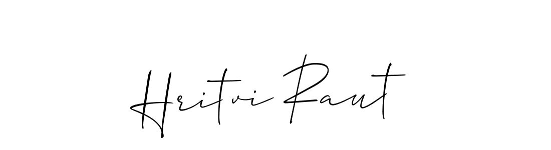 Hritvi Raut stylish signature style. Best Handwritten Sign (Allison_Script) for my name. Handwritten Signature Collection Ideas for my name Hritvi Raut. Hritvi Raut signature style 2 images and pictures png