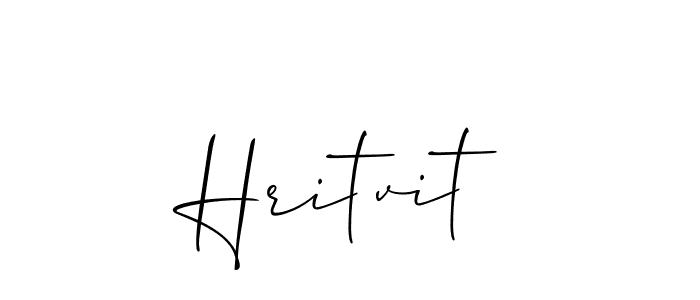 Also we have Hritvit name is the best signature style. Create professional handwritten signature collection using Allison_Script autograph style. Hritvit signature style 2 images and pictures png