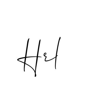 Hrl stylish signature style. Best Handwritten Sign (Allison_Script) for my name. Handwritten Signature Collection Ideas for my name Hrl. Hrl signature style 2 images and pictures png