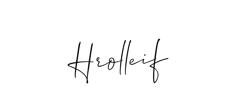 Also we have Hrolleif name is the best signature style. Create professional handwritten signature collection using Allison_Script autograph style. Hrolleif signature style 2 images and pictures png