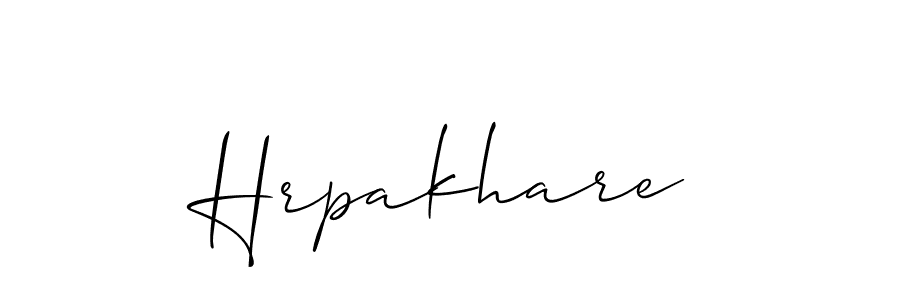Hrpakhare stylish signature style. Best Handwritten Sign (Allison_Script) for my name. Handwritten Signature Collection Ideas for my name Hrpakhare. Hrpakhare signature style 2 images and pictures png