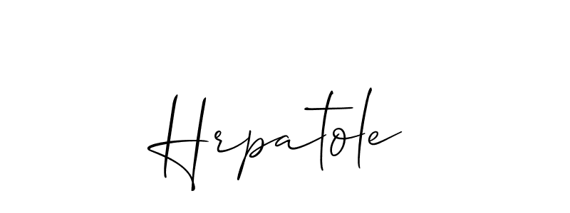 Make a beautiful signature design for name Hrpatole. With this signature (Allison_Script) style, you can create a handwritten signature for free. Hrpatole signature style 2 images and pictures png