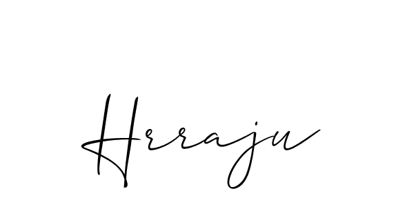 How to Draw Hrraju signature style? Allison_Script is a latest design signature styles for name Hrraju. Hrraju signature style 2 images and pictures png
