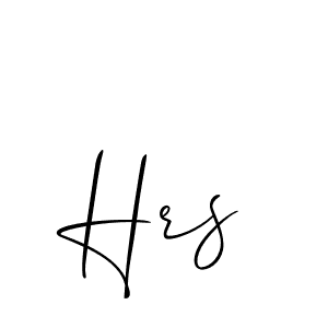Also You can easily find your signature by using the search form. We will create Hrs name handwritten signature images for you free of cost using Allison_Script sign style. Hrs signature style 2 images and pictures png