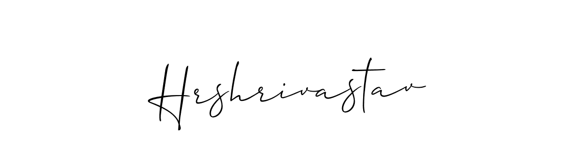 Make a beautiful signature design for name Hrshrivastav. With this signature (Allison_Script) style, you can create a handwritten signature for free. Hrshrivastav signature style 2 images and pictures png