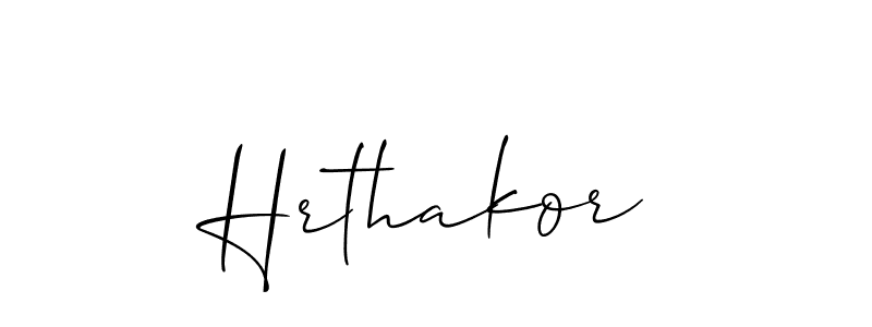 Create a beautiful signature design for name Hrthakor. With this signature (Allison_Script) fonts, you can make a handwritten signature for free. Hrthakor signature style 2 images and pictures png