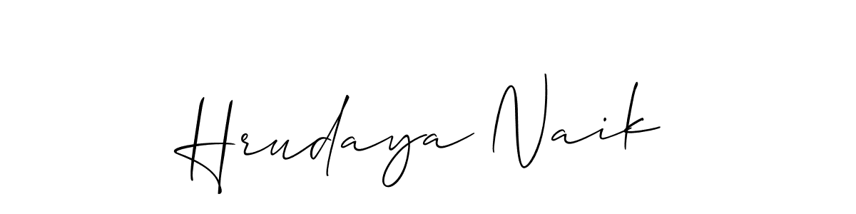 How to Draw Hrudaya Naik signature style? Allison_Script is a latest design signature styles for name Hrudaya Naik. Hrudaya Naik signature style 2 images and pictures png