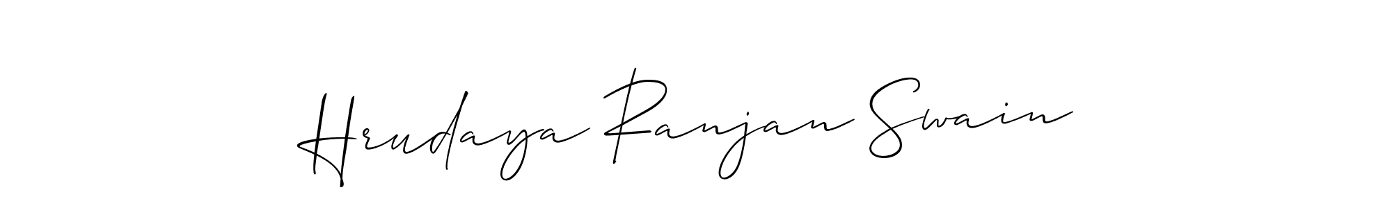 It looks lik you need a new signature style for name Hrudaya Ranjan Swain. Design unique handwritten (Allison_Script) signature with our free signature maker in just a few clicks. Hrudaya Ranjan Swain signature style 2 images and pictures png