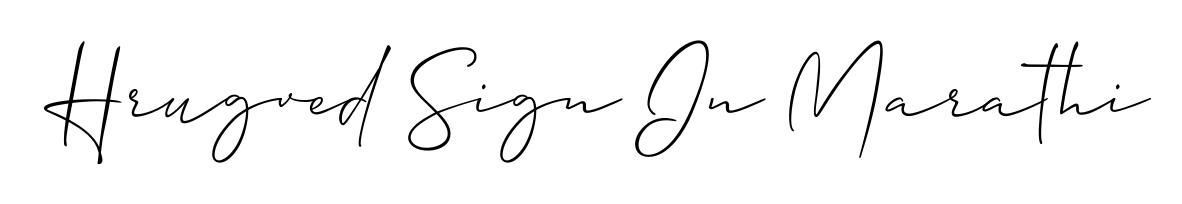 Turn your name Hrugved Sign In Marathi into a signature brand with Allison_Script styling. Download in standard PNG or transparent format anytime. Hrugved Sign In Marathi signature style 2 images and pictures png