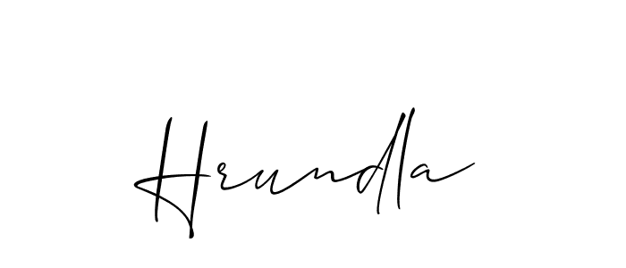 Best and Professional Signature Style for Hrundla. Allison_Script Best Signature Style Collection. Hrundla signature style 2 images and pictures png