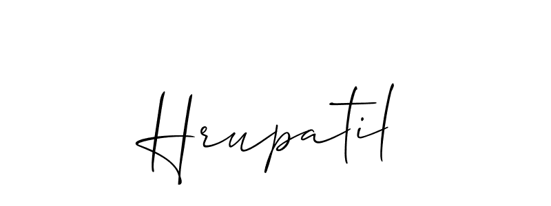 Best and Professional Signature Style for Hrupatil. Allison_Script Best Signature Style Collection. Hrupatil signature style 2 images and pictures png