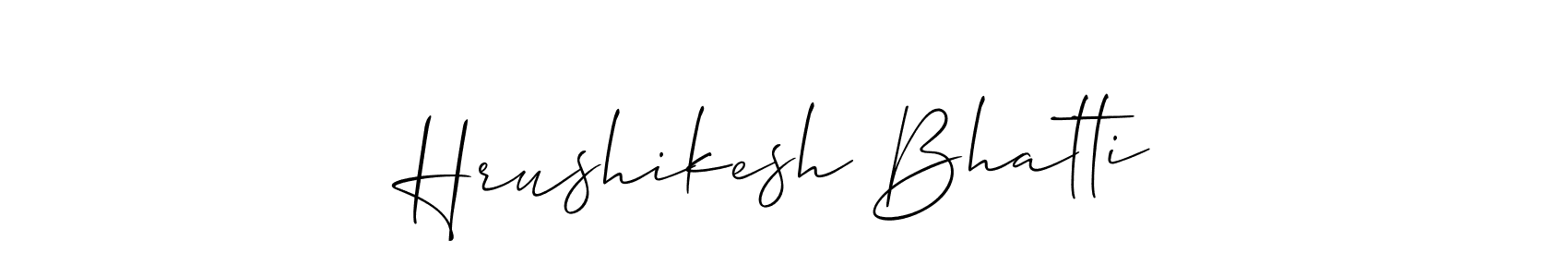 Best and Professional Signature Style for Hrushikesh Bhatti. Allison_Script Best Signature Style Collection. Hrushikesh Bhatti signature style 2 images and pictures png