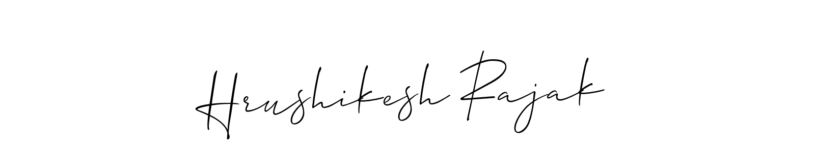 How to make Hrushikesh Rajak signature? Allison_Script is a professional autograph style. Create handwritten signature for Hrushikesh Rajak name. Hrushikesh Rajak signature style 2 images and pictures png