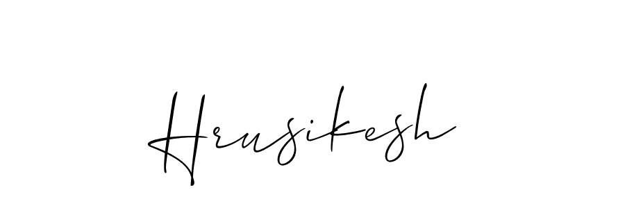 Hrusikesh stylish signature style. Best Handwritten Sign (Allison_Script) for my name. Handwritten Signature Collection Ideas for my name Hrusikesh. Hrusikesh signature style 2 images and pictures png