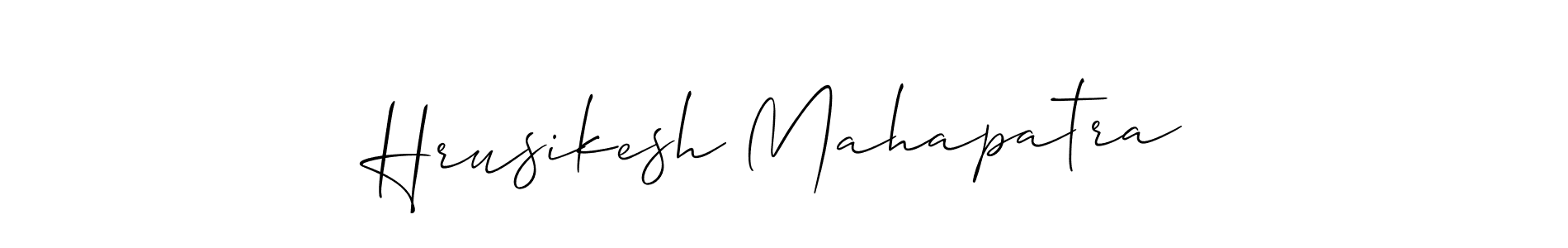 Hrusikesh Mahapatra stylish signature style. Best Handwritten Sign (Allison_Script) for my name. Handwritten Signature Collection Ideas for my name Hrusikesh Mahapatra. Hrusikesh Mahapatra signature style 2 images and pictures png