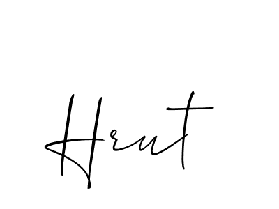 Make a beautiful signature design for name Hrut. Use this online signature maker to create a handwritten signature for free. Hrut signature style 2 images and pictures png