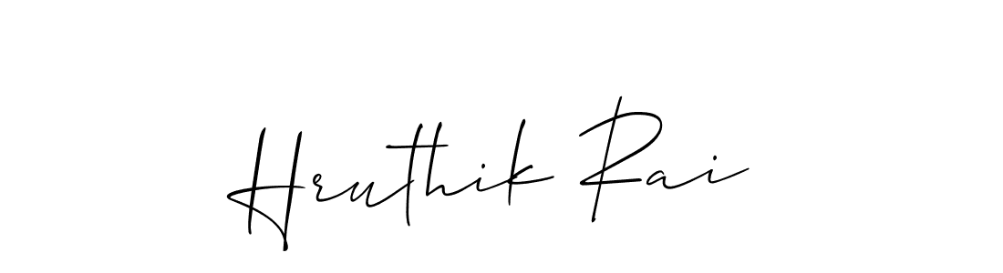 Make a beautiful signature design for name Hruthik Rai. Use this online signature maker to create a handwritten signature for free. Hruthik Rai signature style 2 images and pictures png