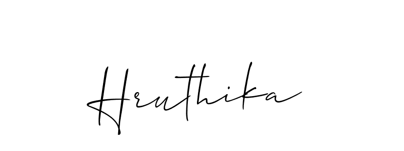 Similarly Allison_Script is the best handwritten signature design. Signature creator online .You can use it as an online autograph creator for name Hruthika. Hruthika signature style 2 images and pictures png