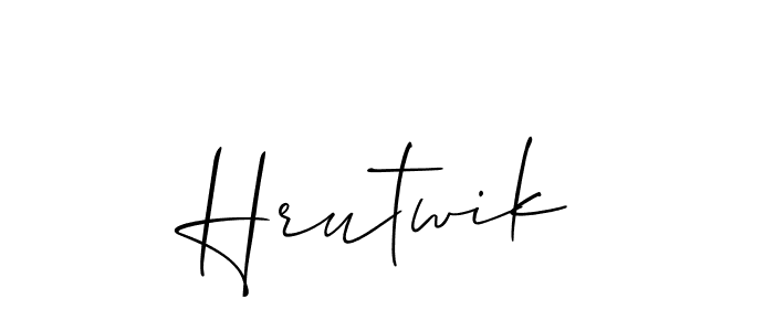 It looks lik you need a new signature style for name Hrutwik. Design unique handwritten (Allison_Script) signature with our free signature maker in just a few clicks. Hrutwik signature style 2 images and pictures png