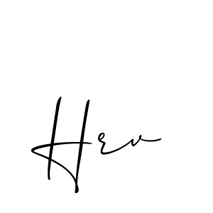 Similarly Allison_Script is the best handwritten signature design. Signature creator online .You can use it as an online autograph creator for name Hrv. Hrv signature style 2 images and pictures png