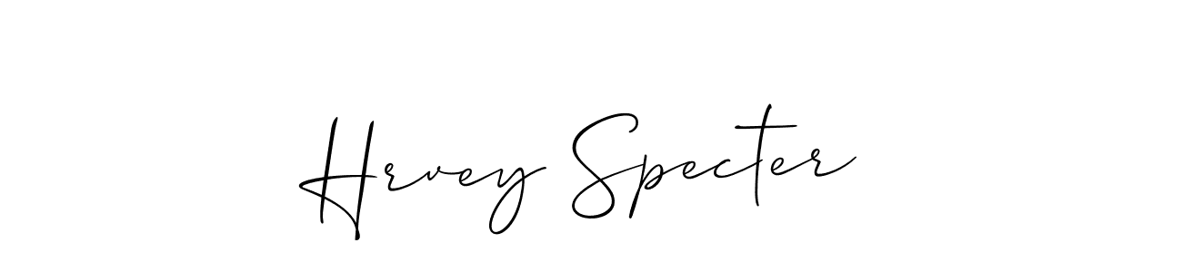 Also we have Hrvey Specter name is the best signature style. Create professional handwritten signature collection using Allison_Script autograph style. Hrvey Specter signature style 2 images and pictures png