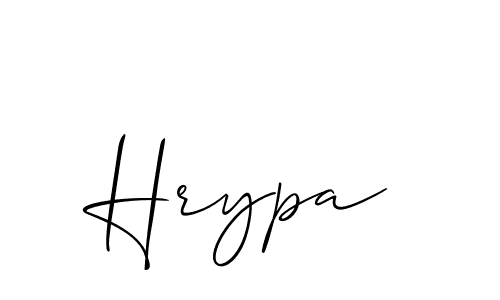 Use a signature maker to create a handwritten signature online. With this signature software, you can design (Allison_Script) your own signature for name Hrypa. Hrypa signature style 2 images and pictures png