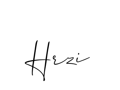 Design your own signature with our free online signature maker. With this signature software, you can create a handwritten (Allison_Script) signature for name Hrzi. Hrzi signature style 2 images and pictures png