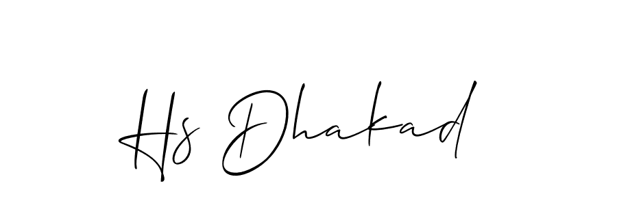 if you are searching for the best signature style for your name Hs Dhakad. so please give up your signature search. here we have designed multiple signature styles  using Allison_Script. Hs Dhakad signature style 2 images and pictures png