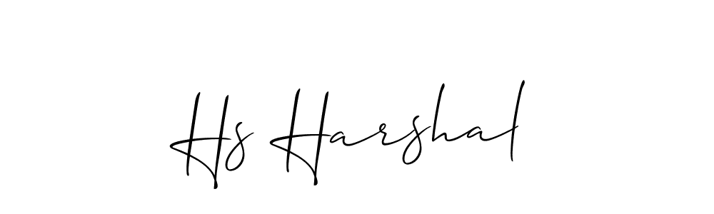 You should practise on your own different ways (Allison_Script) to write your name (Hs Harshal) in signature. don't let someone else do it for you. Hs Harshal signature style 2 images and pictures png