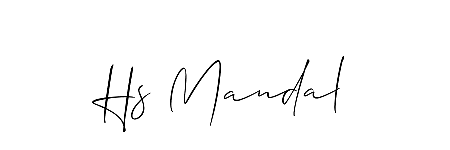 Similarly Allison_Script is the best handwritten signature design. Signature creator online .You can use it as an online autograph creator for name Hs Mandal. Hs Mandal signature style 2 images and pictures png