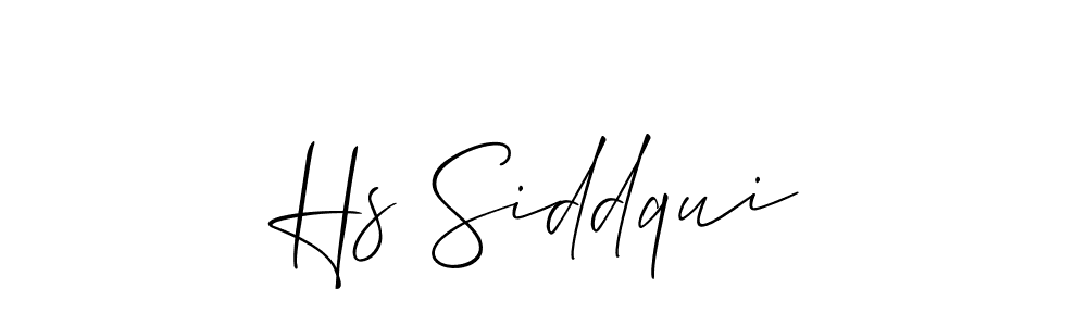 Also You can easily find your signature by using the search form. We will create Hs Siddqui name handwritten signature images for you free of cost using Allison_Script sign style. Hs Siddqui signature style 2 images and pictures png