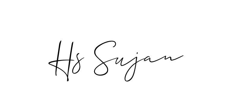 Make a beautiful signature design for name Hs Sujan. Use this online signature maker to create a handwritten signature for free. Hs Sujan signature style 2 images and pictures png