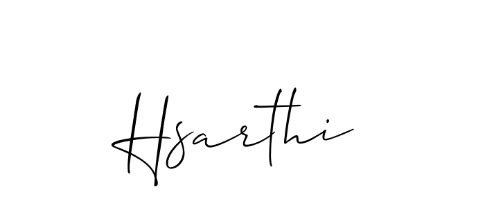 You should practise on your own different ways (Allison_Script) to write your name (Hsarthi) in signature. don't let someone else do it for you. Hsarthi signature style 2 images and pictures png