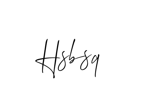 Best and Professional Signature Style for Hsbsq. Allison_Script Best Signature Style Collection. Hsbsq signature style 2 images and pictures png