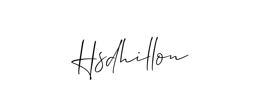 Hsdhillon stylish signature style. Best Handwritten Sign (Allison_Script) for my name. Handwritten Signature Collection Ideas for my name Hsdhillon. Hsdhillon signature style 2 images and pictures png