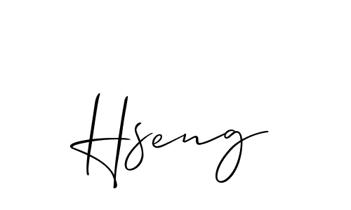Best and Professional Signature Style for Hseng. Allison_Script Best Signature Style Collection. Hseng signature style 2 images and pictures png