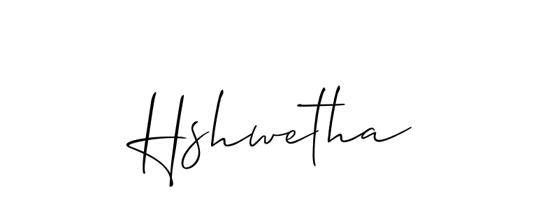 Make a beautiful signature design for name Hshwetha. Use this online signature maker to create a handwritten signature for free. Hshwetha signature style 2 images and pictures png