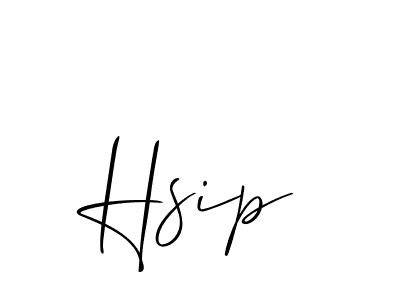 The best way (Allison_Script) to make a short signature is to pick only two or three words in your name. The name Hsip include a total of six letters. For converting this name. Hsip signature style 2 images and pictures png