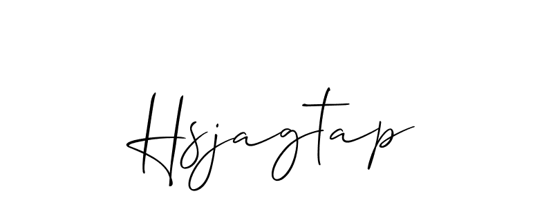 Similarly Allison_Script is the best handwritten signature design. Signature creator online .You can use it as an online autograph creator for name Hsjagtap. Hsjagtap signature style 2 images and pictures png