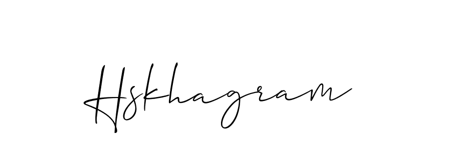 Best and Professional Signature Style for Hskhagram. Allison_Script Best Signature Style Collection. Hskhagram signature style 2 images and pictures png