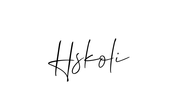 Check out images of Autograph of Hskoli name. Actor Hskoli Signature Style. Allison_Script is a professional sign style online. Hskoli signature style 2 images and pictures png