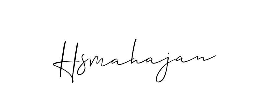 You should practise on your own different ways (Allison_Script) to write your name (Hsmahajan) in signature. don't let someone else do it for you. Hsmahajan signature style 2 images and pictures png