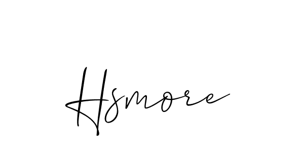 Create a beautiful signature design for name Hsmore. With this signature (Allison_Script) fonts, you can make a handwritten signature for free. Hsmore signature style 2 images and pictures png