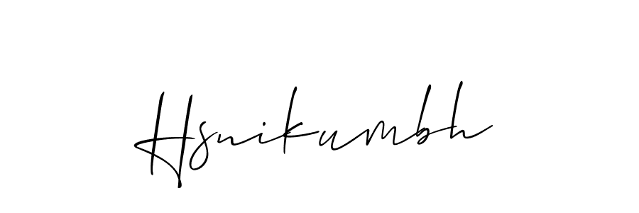 Make a beautiful signature design for name Hsnikumbh. Use this online signature maker to create a handwritten signature for free. Hsnikumbh signature style 2 images and pictures png