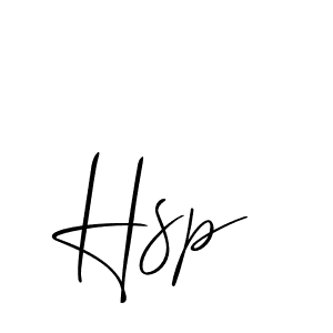 How to make Hsp name signature. Use Allison_Script style for creating short signs online. This is the latest handwritten sign. Hsp signature style 2 images and pictures png