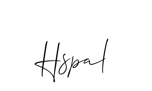 Make a beautiful signature design for name Hspal. Use this online signature maker to create a handwritten signature for free. Hspal signature style 2 images and pictures png